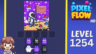 Pixel Flow Level 1254 Solution Walkthrough
