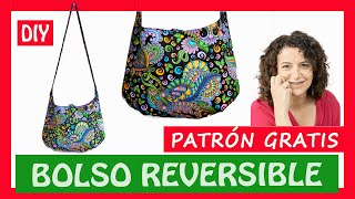 BOLSO de tela REVERSIBLE para el VERANO | PATRONES GRATIS