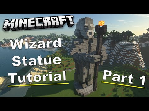 Minecraft - Wizard Statue Tutorial Part 1