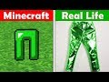 EMERALD PANTS IN REAL LIFE Minecraft Vs Real Life Animation CHALLENGE