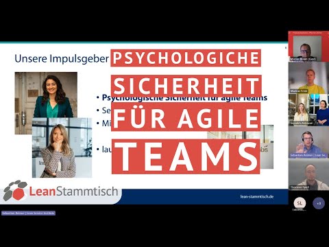 Lean Stammtisch Aufzeichnung: Psychologiche Sicherheit für agile Teams mit Sepideh und Mira