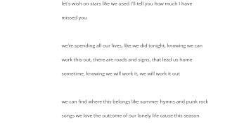 A Day At The Fair   No Lights On Weldon Şarkı Sözü