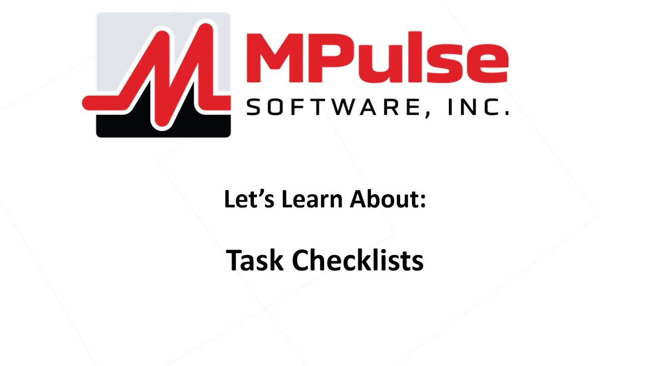 Let's Learn About Task Checklists