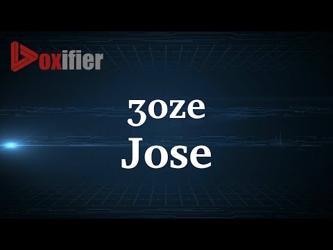 How to Pronunce Jose in French - Voxifier.com
