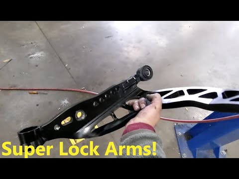 The Sedan gets some new GKTech Superlock lower control arms!