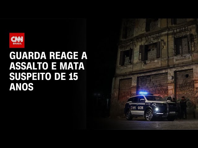 Agente da GCM reage a assalto e mata suspeito de 15 anos | CNN 360°