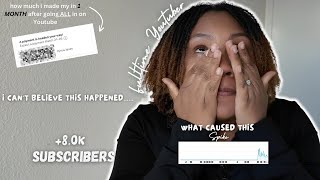 After 1 Month as A Full Time YouTuber I was Paid This Much | Analytics & Monetizations