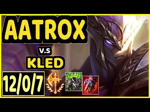 STROMPEST (AATROX) vs KLED - 12/0/7 KDA TOP GAMEPLAY - NA Ranked MASTER