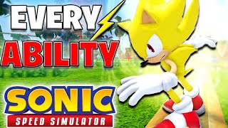 **UPDATED** Every *ABILITY* In Sonic Speed Simulator!
