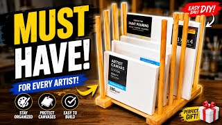 Artist Studio Hack: Vertical Canvas Display Rack