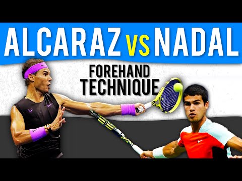 Carlos Alcaraz Vs Rafael Nadal: Forehand Technique Comparison