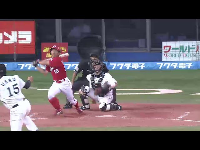 8回表 カープ中東 今季1号2ランで追加点!! 9連敗中のカープが息を吹き返した!! 2014/6/15 M-C