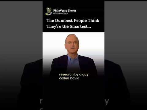 Why Dumb People Think They're Geniuses #philosophy #shorts