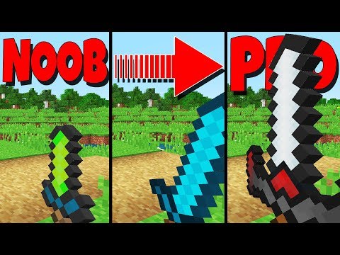 Unbelievable! NOOB vs PRO Weapons in Minecraft 1.13