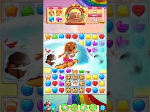 Level 505 Cookie Jam Rainbow Run