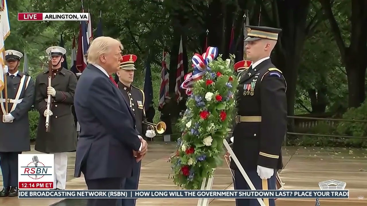 FULL EVENT: President Trump Participates in Wreath Laying Ceremony - 05/25/26