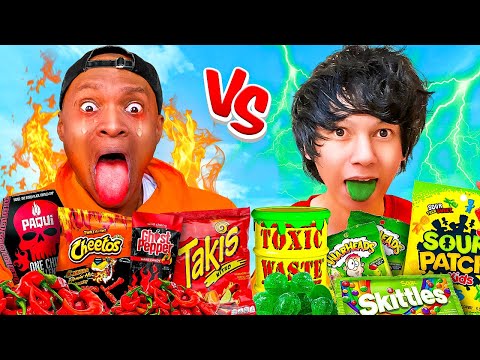Eating The World's SPICIEST vs SOUREST FOODS (ft. Shawn Stokes)