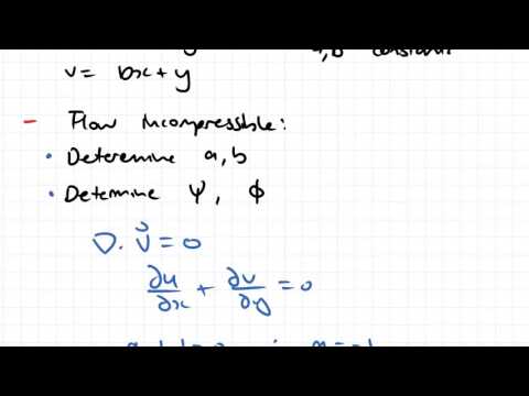 Stream Function and Velocity Potential Function Example | Fluid Mechanics