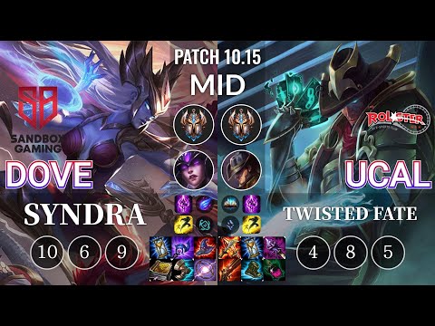 SB Dove Syndra vs KT Ucal Twisted Fate Mid - KR Patch 10.15