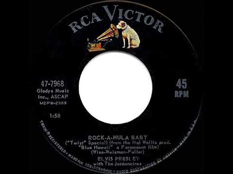 1962 HITS ARCHIVE: Rock-A-Hula Baby - Elvis Presley (dual #1 UK hit with “Can’t Help Falling” flip)*