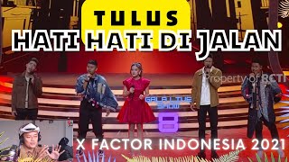 Download lagu DANAR X ALVIN X MAYSHA X GERYGANY - HATI HATI DI JALAN (TULUS) | X Factor Indonesia 2021 | GM REACT mp3