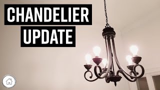 DIY How to update a chandelier - EASY How To with Spray Paint!