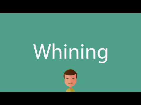 Whining pronunciation