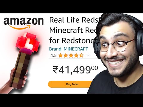 The RawKnee Games - I BOUGHT REAL LIFE MINECRAFT REDSTONE FROM AMAZON