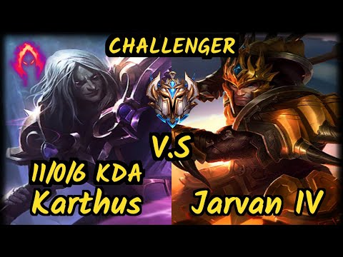 S04 Memento (KARTHUS) vs JARVAN IV - 11/0/6 KDA JUNGLE CHALLENGER GAMEPLAY - EUW v9.7