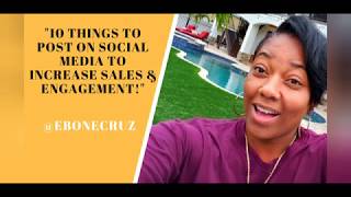 "10 Things to post on social media to increase sales & engagement!"