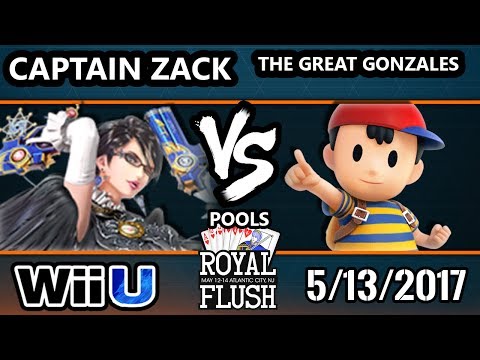 Royal Flush SSB4 - Captain Zack (Bayonetta) Vs. The Great Gonazales (Ness) Smash 4 Pools