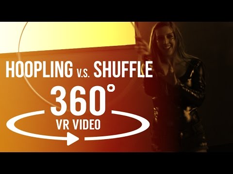 Hooper girl battle shuffle girl in Virtual Reality 360 video