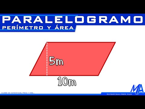 Perímetro y área del Paralelogramo - Romboide