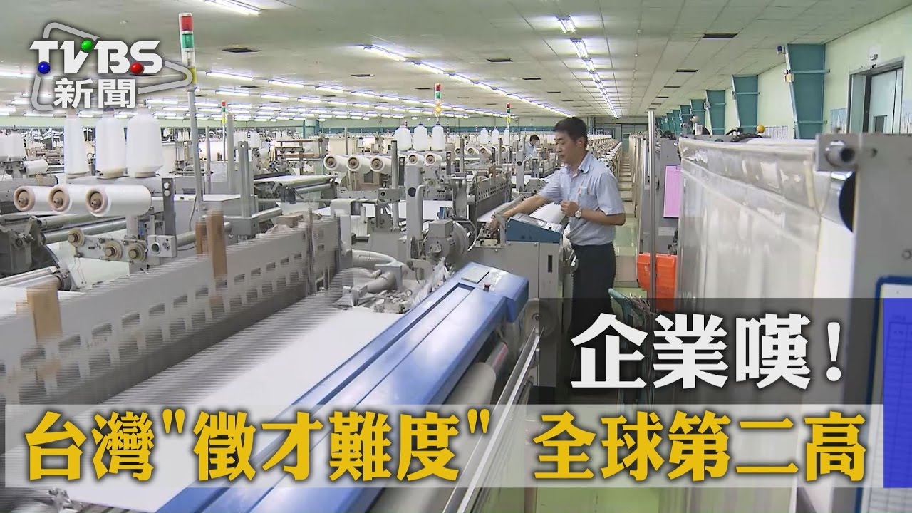 企業嘆! 台灣「徵才難度」全球第二高