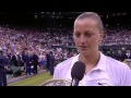 Petra Kvitova post-match interview - Wimbledon 2014