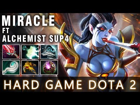 Miracle Queen Of Pain ft Alchemist Support - 60 mins Hard Dota 2