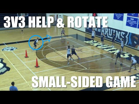 3v3 Help and Rotate | Basketball SMALL-SIDED GAMES
