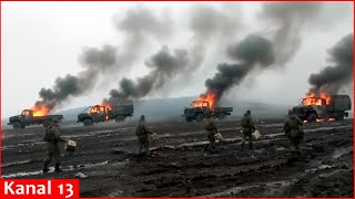 Russian soldiers torch their own truck to escape suicide assaults near Pokrovsk