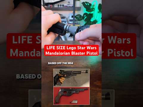 LIFE SIZE Lego Star Wars The Mandalorian Blaster Pistol #lego #starwars #themandalorian