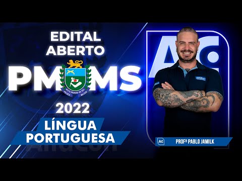 Concurso PM MS 2022 - Edital Aberto - Língua Portuguesa - AlfaCon