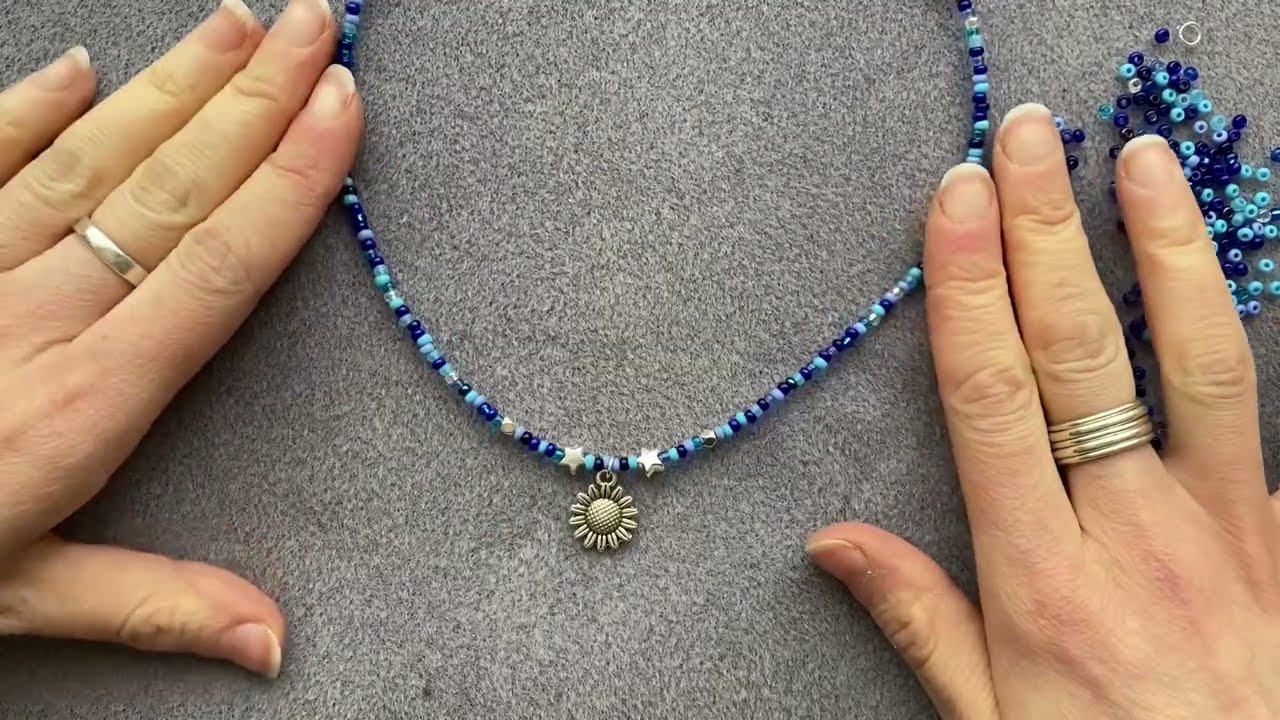 Make a simple & quick beaded necklace