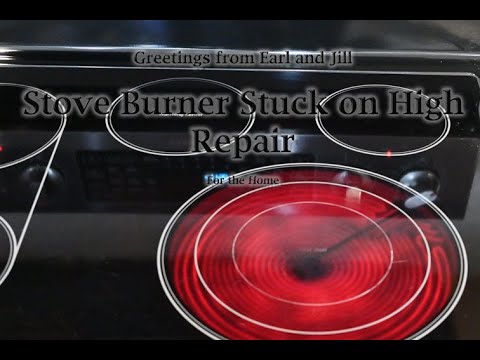 RANGE / STOVE - Burner stuck on - Repair - Simple