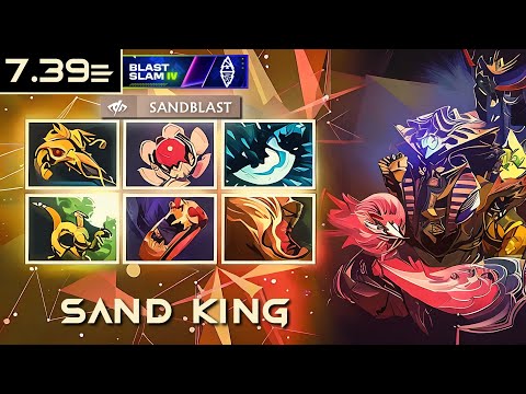 [OFFLANE] COLLAPSE SAND KING 7.39e | BLAST Slam IV | #Dota2 #4K