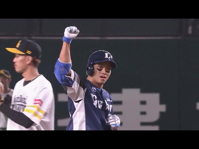 【2回表】首位攻防戦で貴重な先制点!! ライオンズ・呉念庭 左中間へタイムリー2ベース!! 2022年9月12日 福岡ソフトバンクホークス 対 埼玉西武ライオンズ