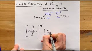 Lewis Structure of NH4Cl, Ammonium chloride