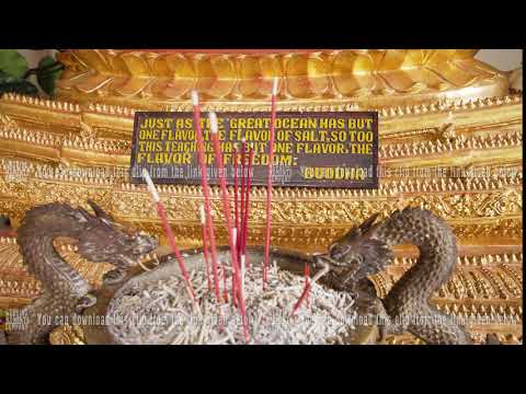 Sacrifices and incense in a Buddhist temple
