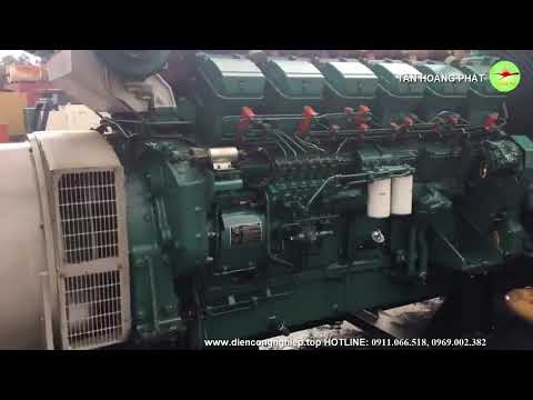 Máy phát điện MITSUBISHI S16RPTA  DIESEL GENERATOR 1100 KW   YouTube