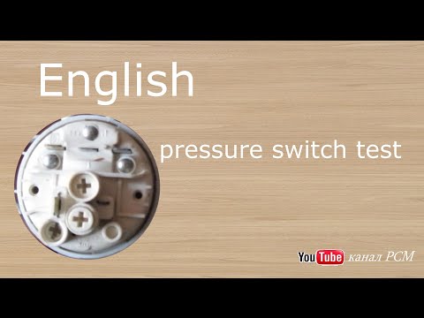 checking the pressure switch of the washing machine