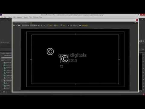 how to write the copyright symbol in adobe premiere and after effects quick tip 2015