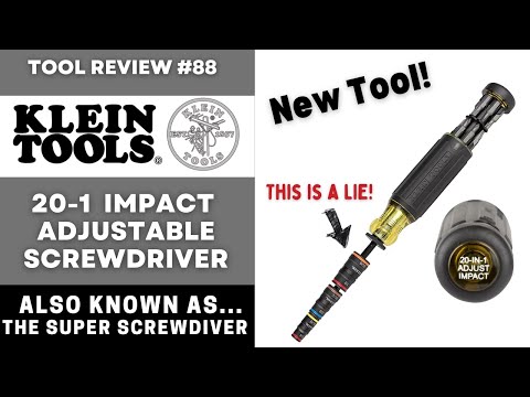 Klein Tools NEW 20-1 Screwdriver  32303HD ...  They finally released the Super Screwdriver! #tools